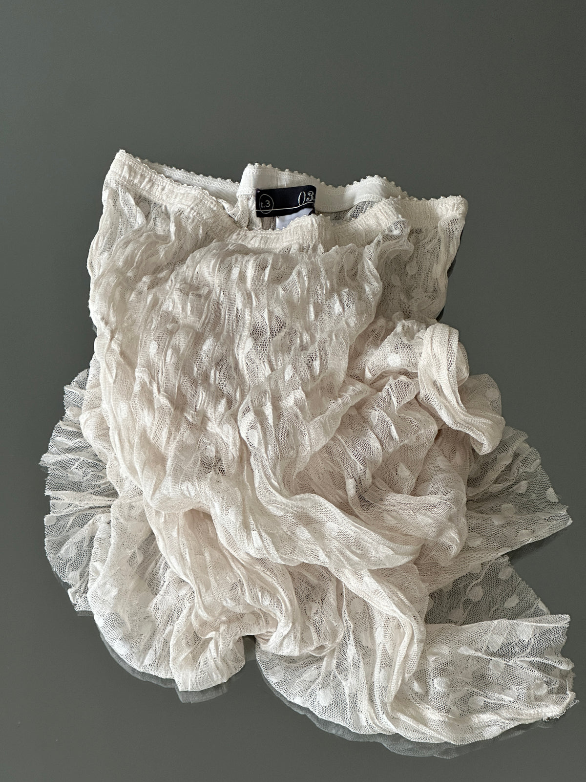 VINTAGE SHEER POLKA DOT SKIRT