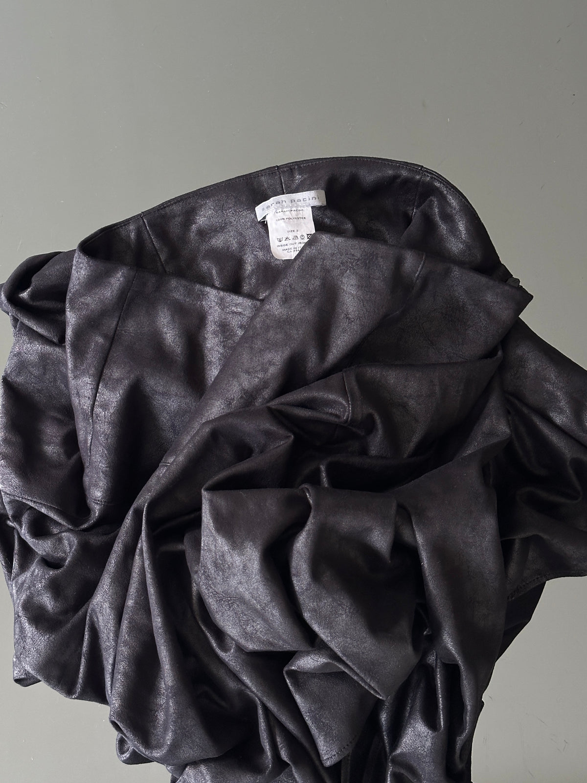 SARAH PACINI SUEDE FEEL SKIRT