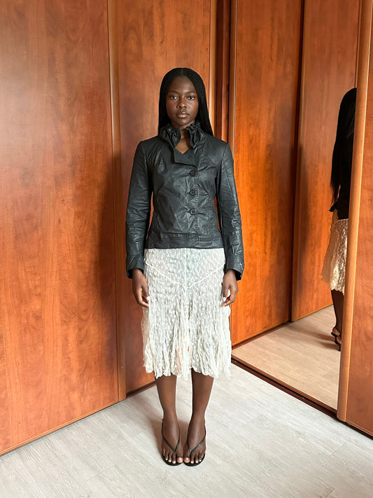 VINTAGE SHEER POLKA DOT SKIRT