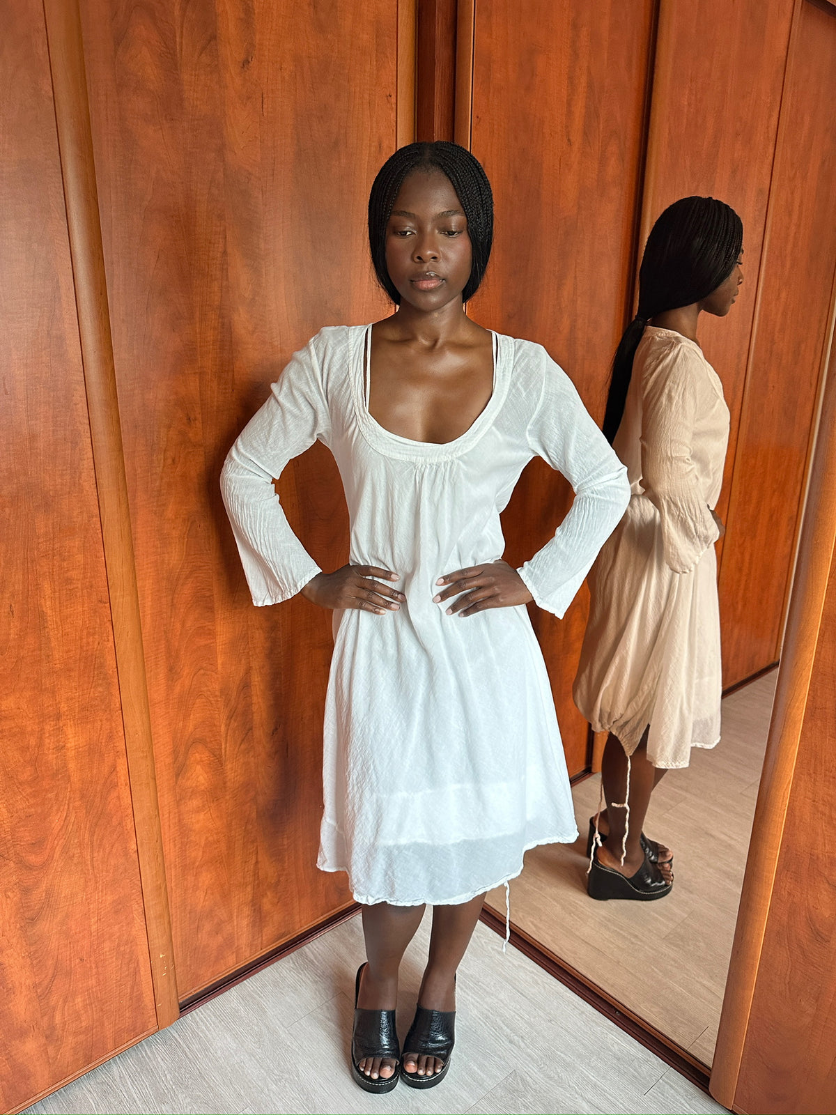VINTAGE TWO-PIECE COTTON DRESS