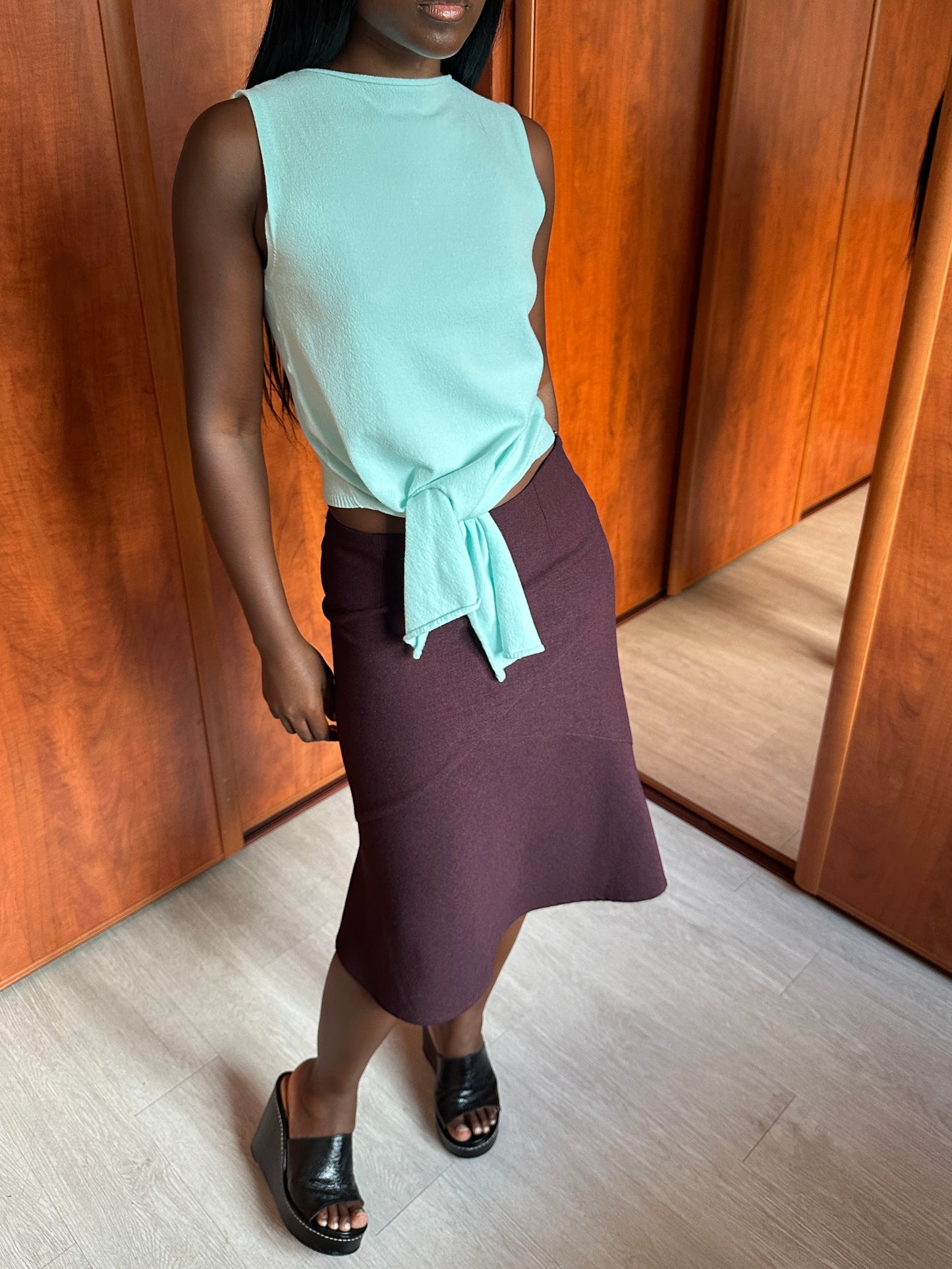 VINTAGE CUT OUT KNIT TOP