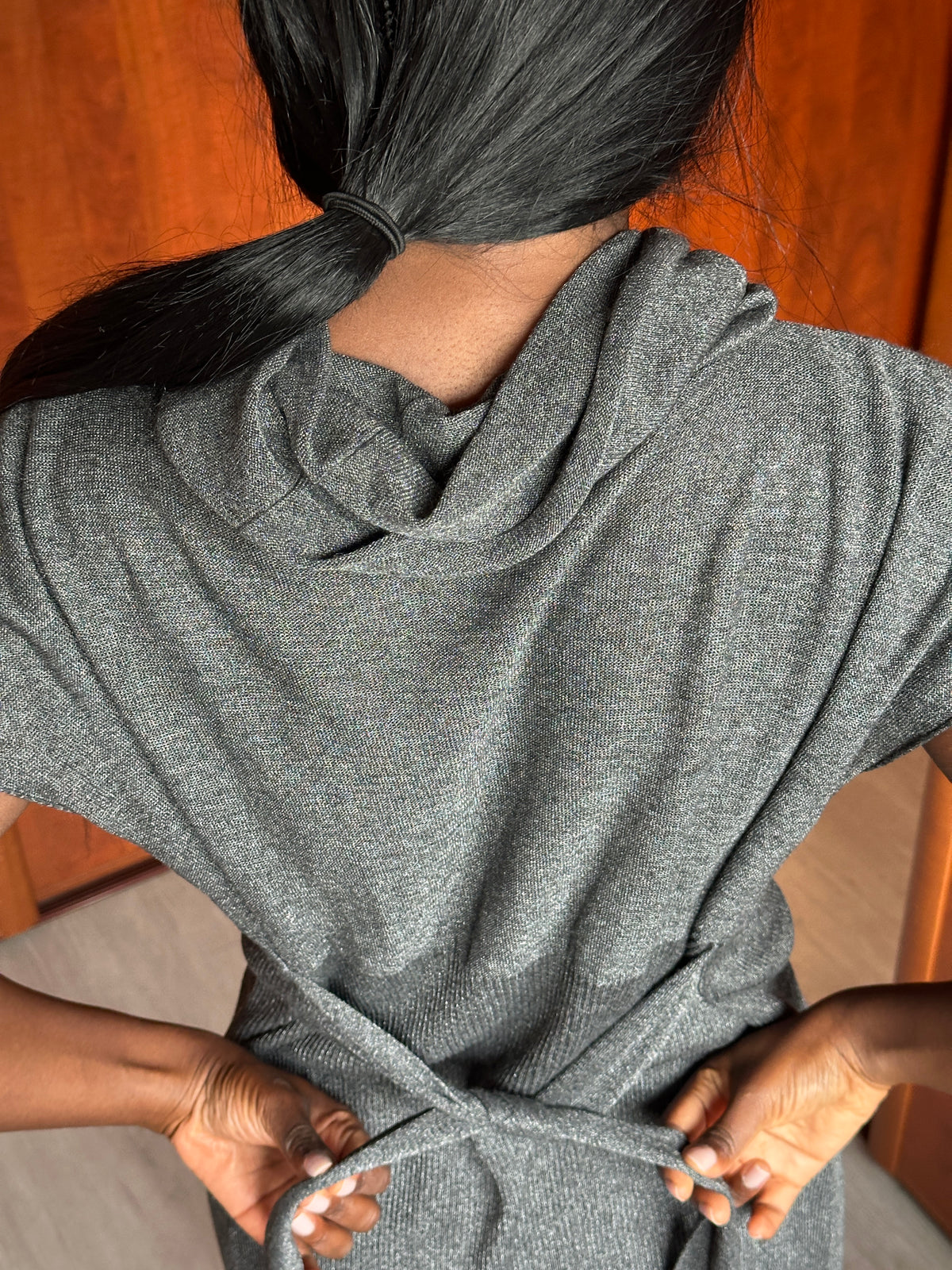 SARAH PACINI SHIMMERY ASYMMETRIC TUNIC