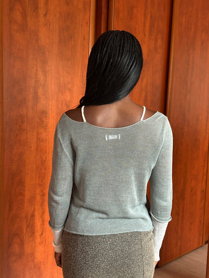 CREA CONCEPT LAYERED KNIT TOP