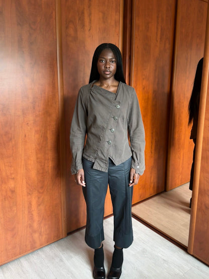COP COPINE ASYMMETRICAL COTTON JACKET