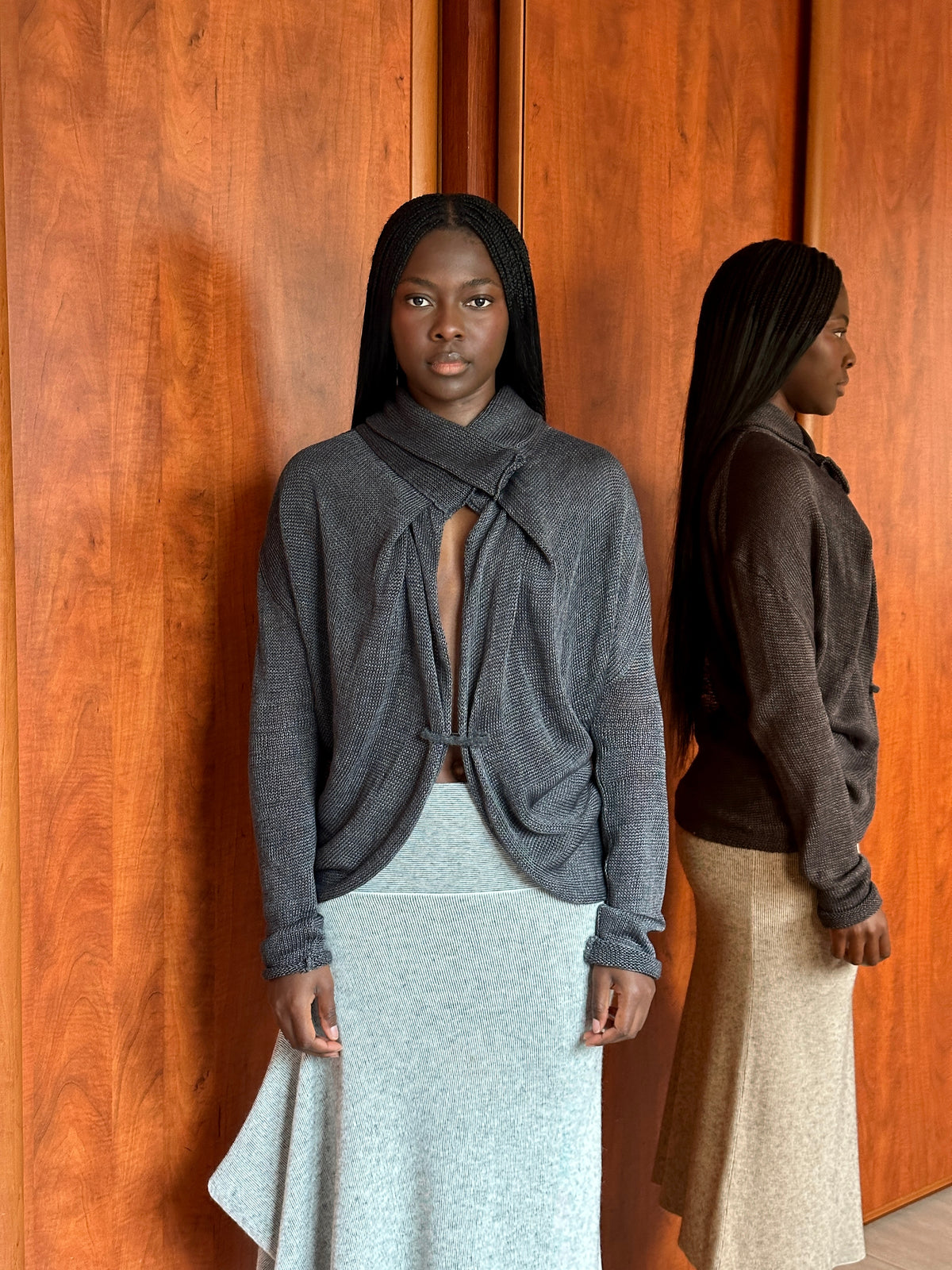 SARAH PACINI DRAPED CARDIGAN