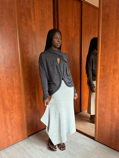 SARAH PACINI DRAPED CARDIGAN