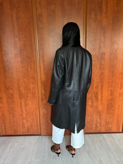 VINTAGE CLASSIC LEATHER COAT