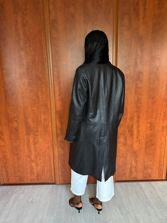 VINTAGE CLASSIC LEATHER COAT