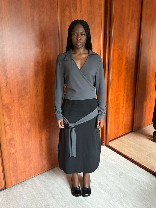 SARAH PACINI WRAP AROUND TOP