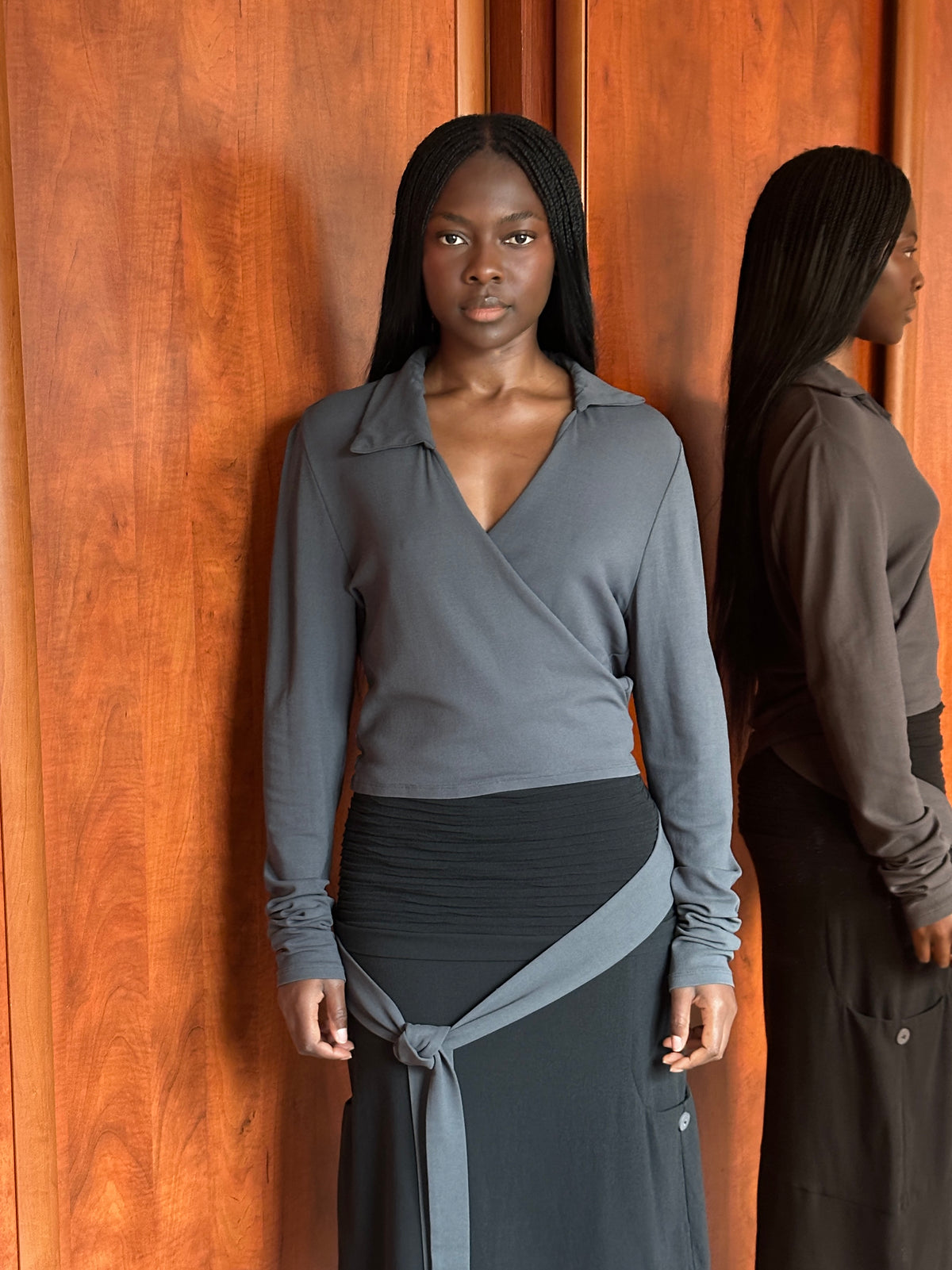 SARAH PACINI WRAP AROUND TOP