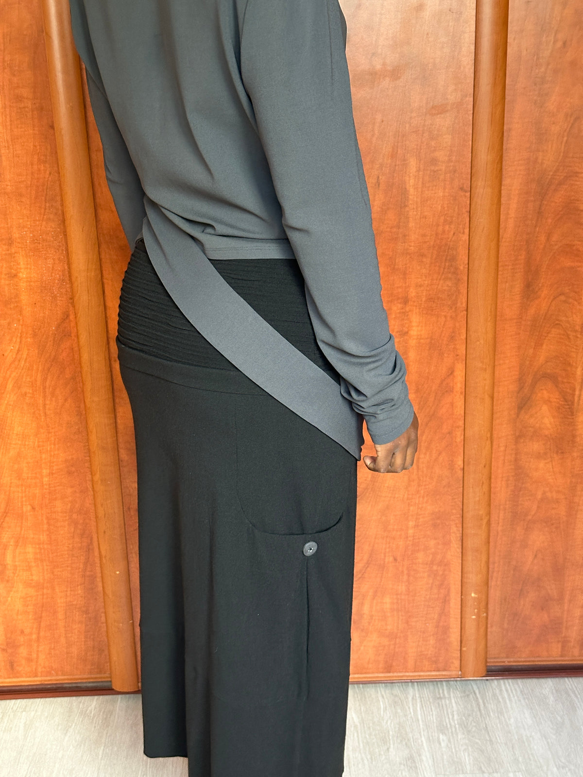 SARAH PACINI RUCHED WAIST SKIRT