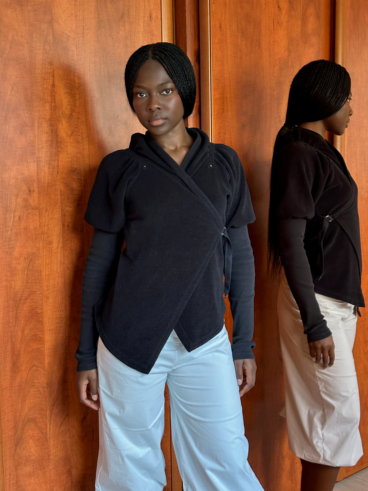 COP COPINE PUFF SLEEVE CARDIGAN
