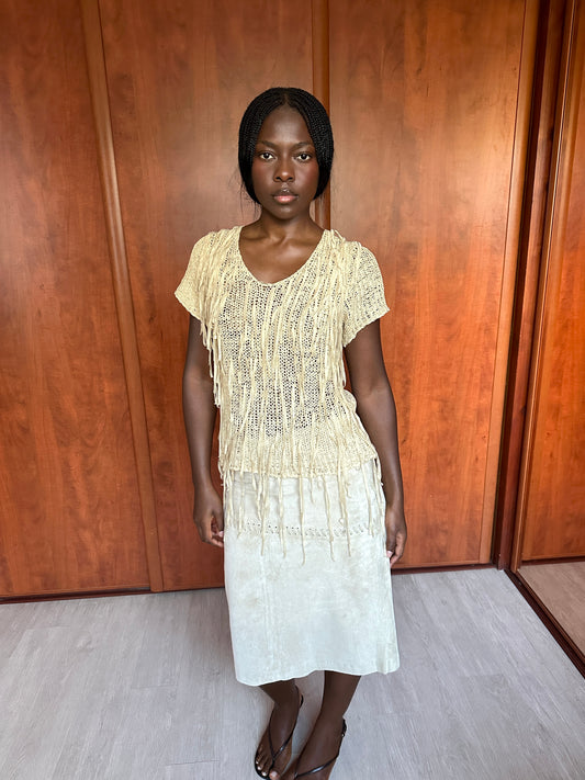 VINTAGE SUEDE SKIRT