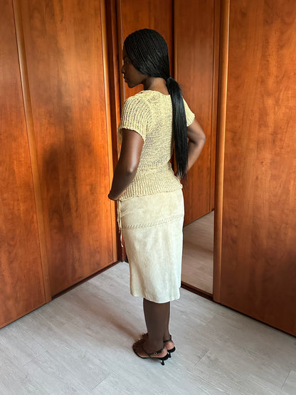 VINTAGE SUEDE SKIRT