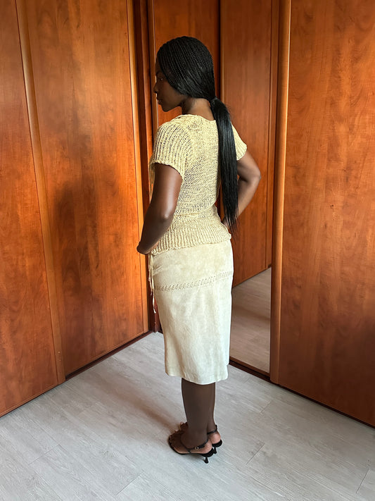 VINTAGE SUEDE SKIRT