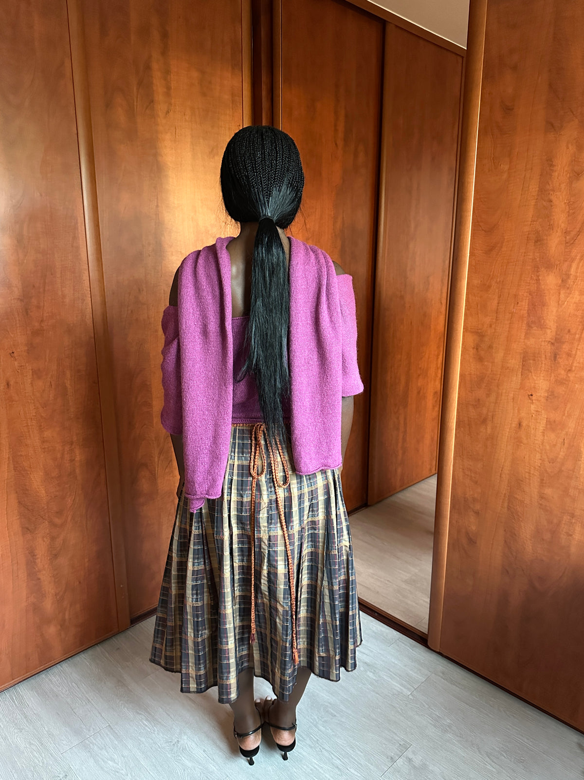 VINTAGE PLAID SKIRT