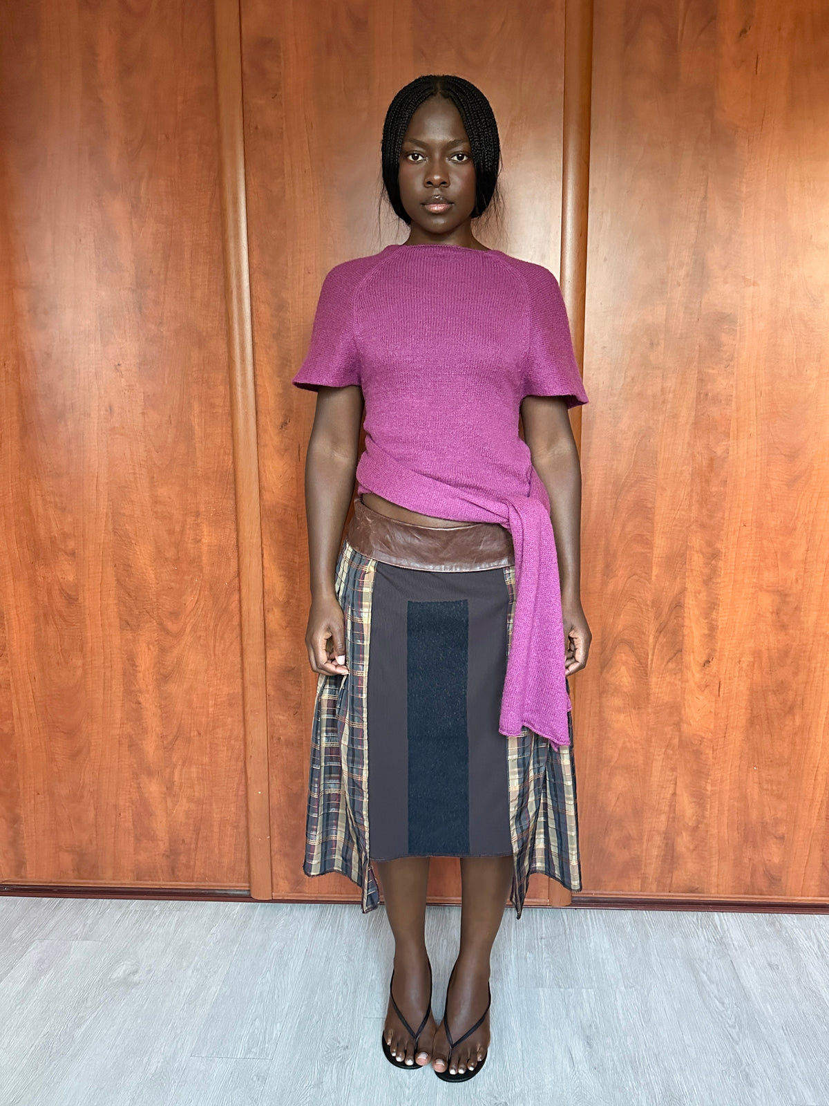 VINTAGE PLAID SKIRT
