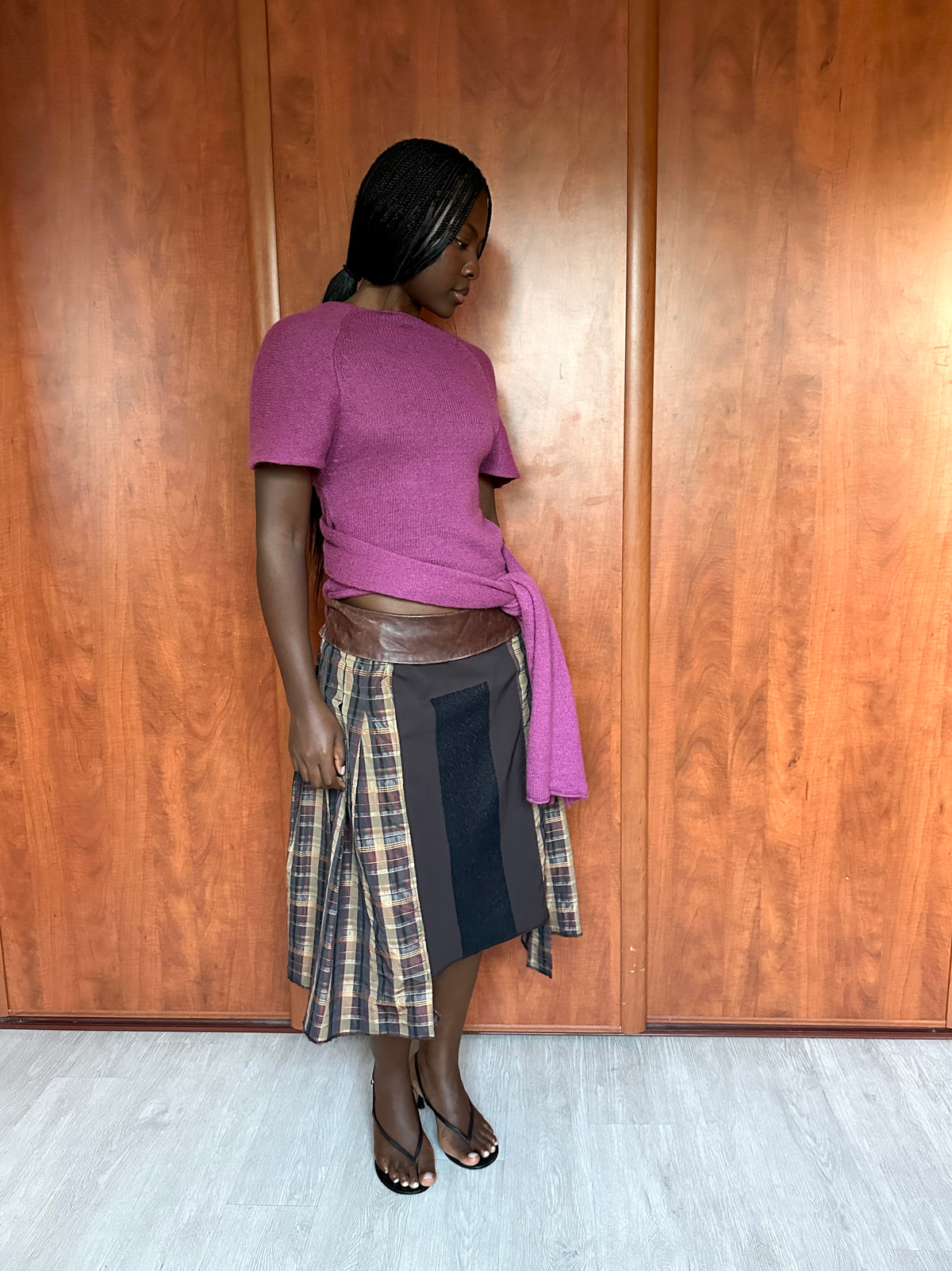 VINTAGE PLAID SKIRT