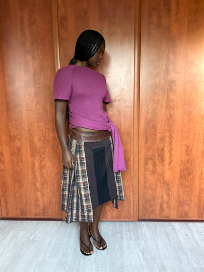 VINTAGE PLAID SKIRT