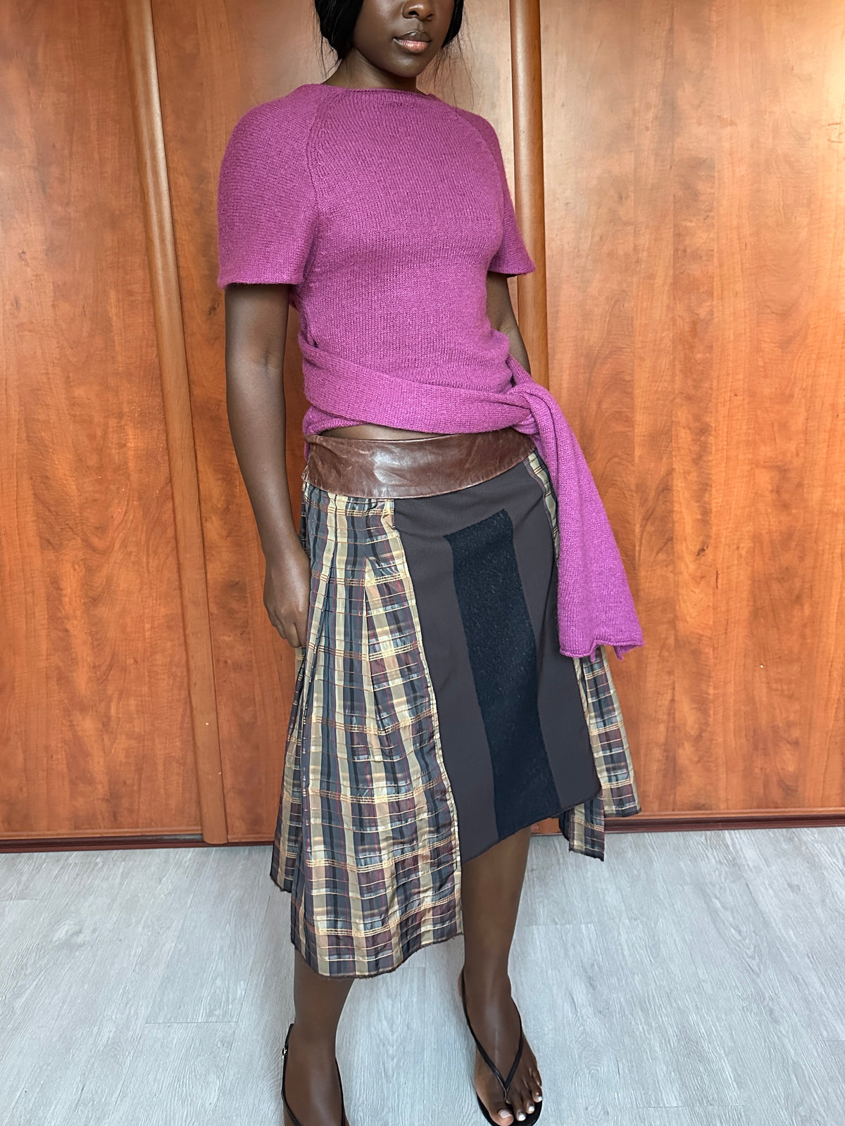 VINTAGE PLAID SKIRT