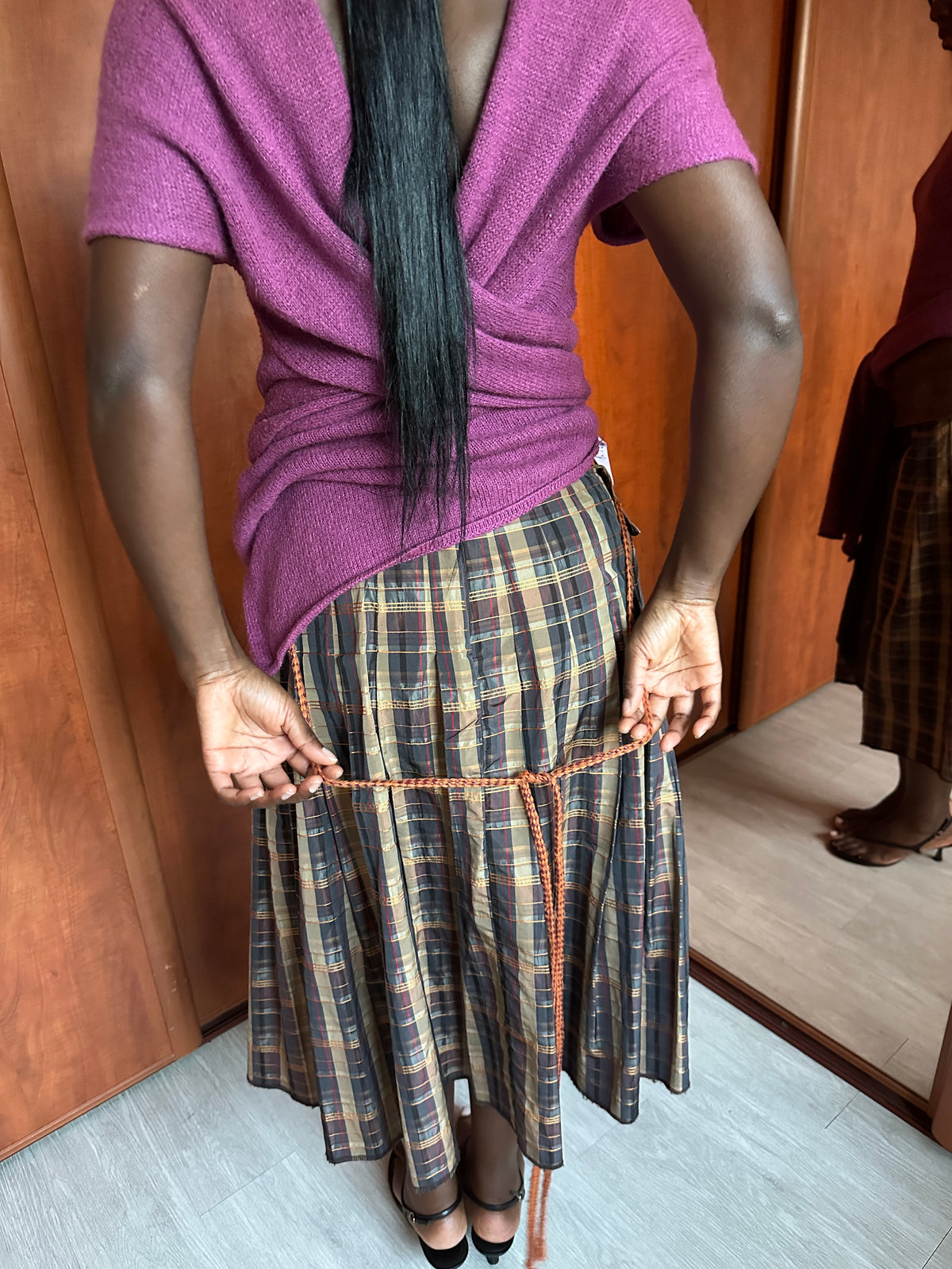 VINTAGE PLAID SKIRT