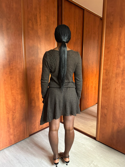 SARAH PACINI MOHAIR KNIT DRESS