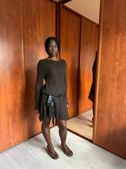 SARAH PACINI MOHAIR KNIT DRESS