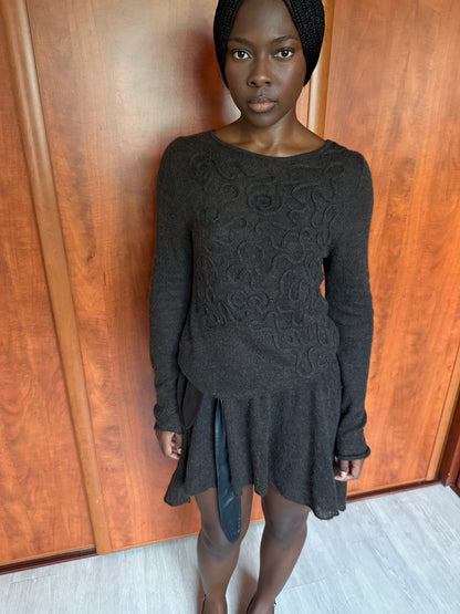SARAH PACINI MOHAIR KNIT DRESS