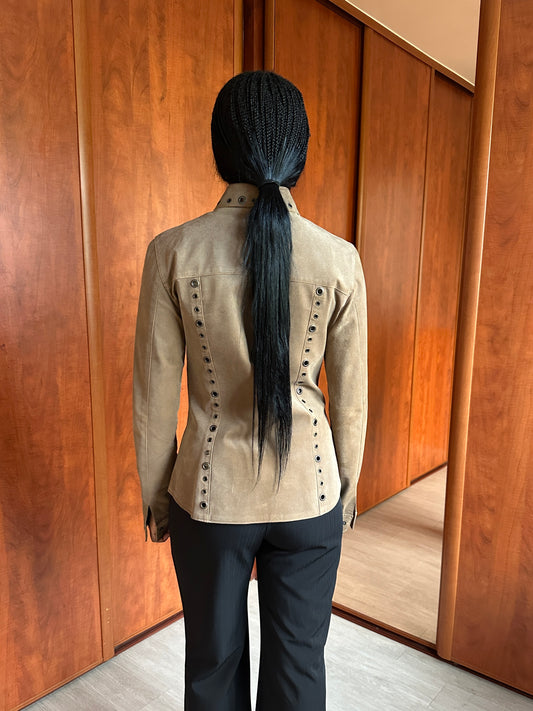 VINTAGE SUEDE GROMMET JACKET