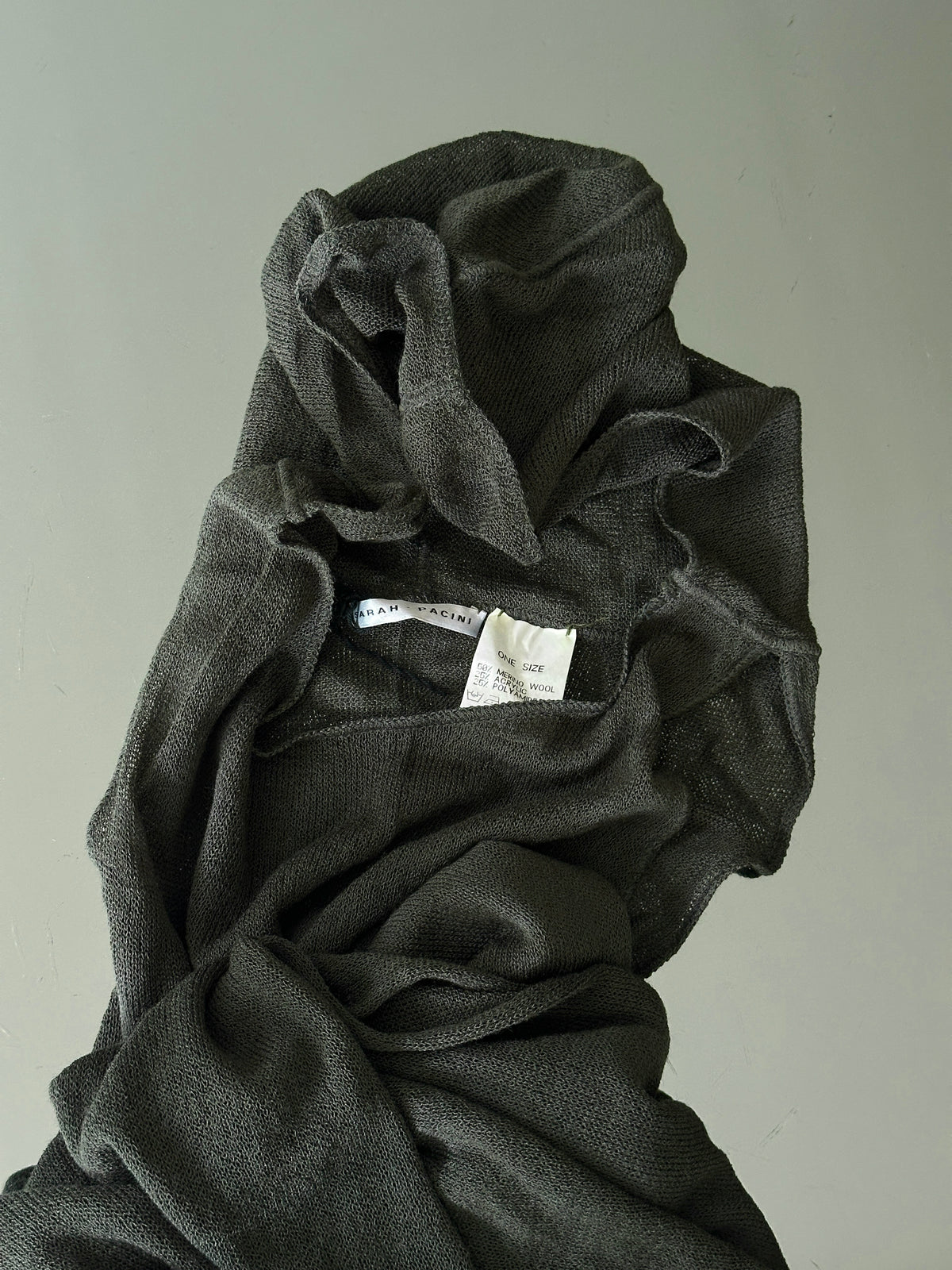 SARAH PACINI HOODED WOOL DRESS