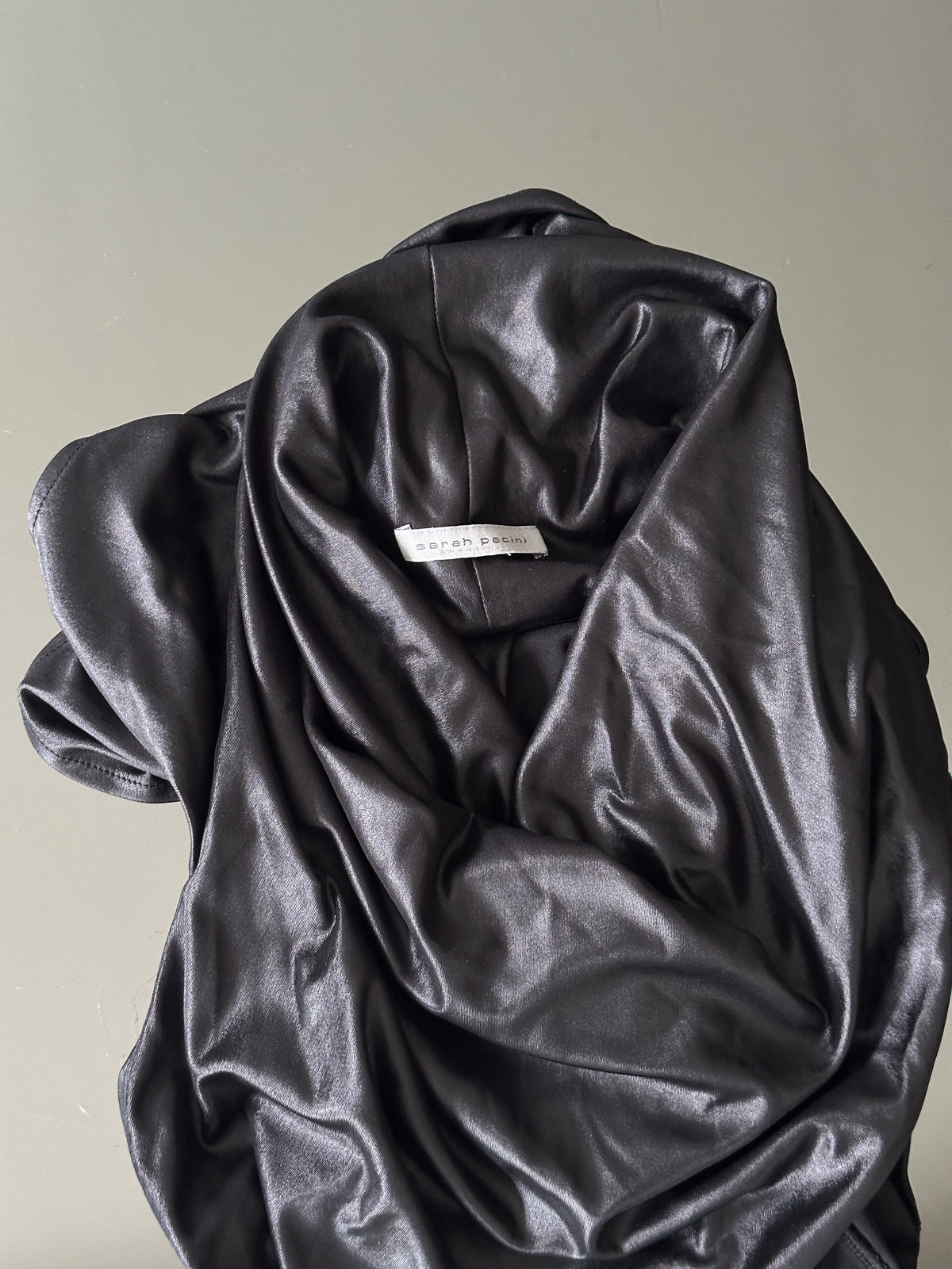 SARAH PACINI DRAPED OPEN BACK TOP