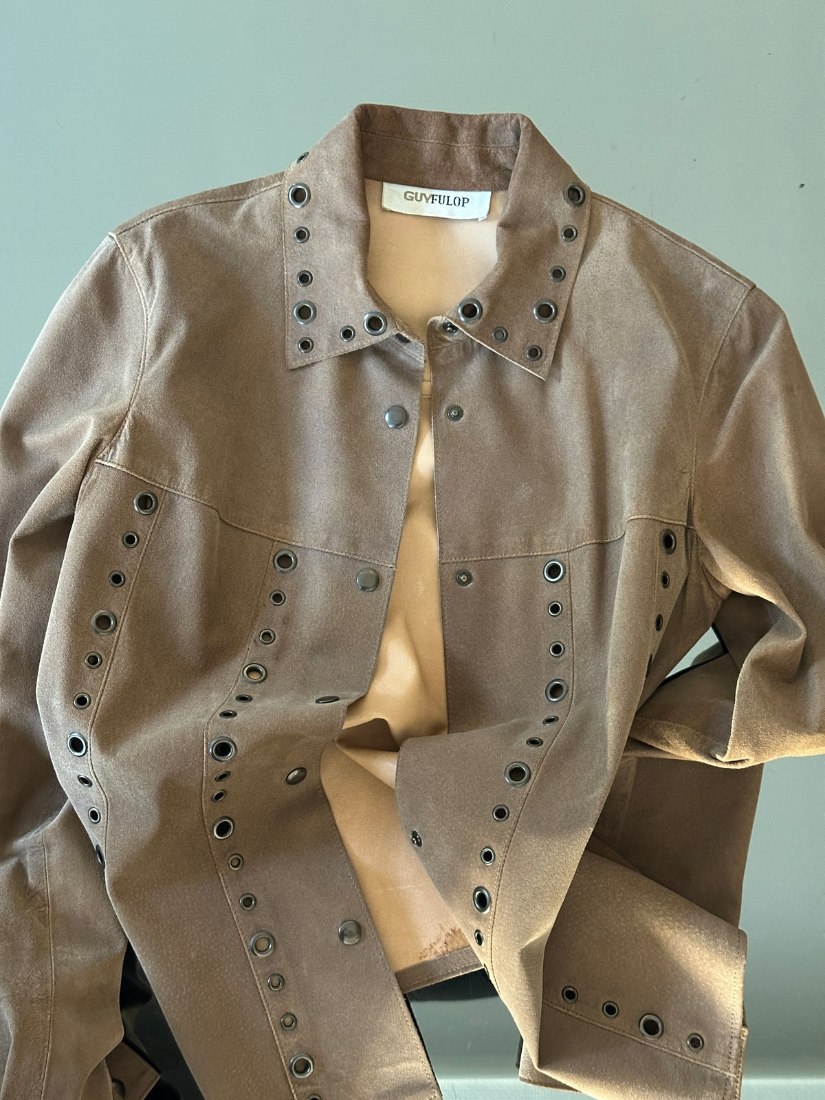 VINTAGE SUEDE GROMMET JACKET