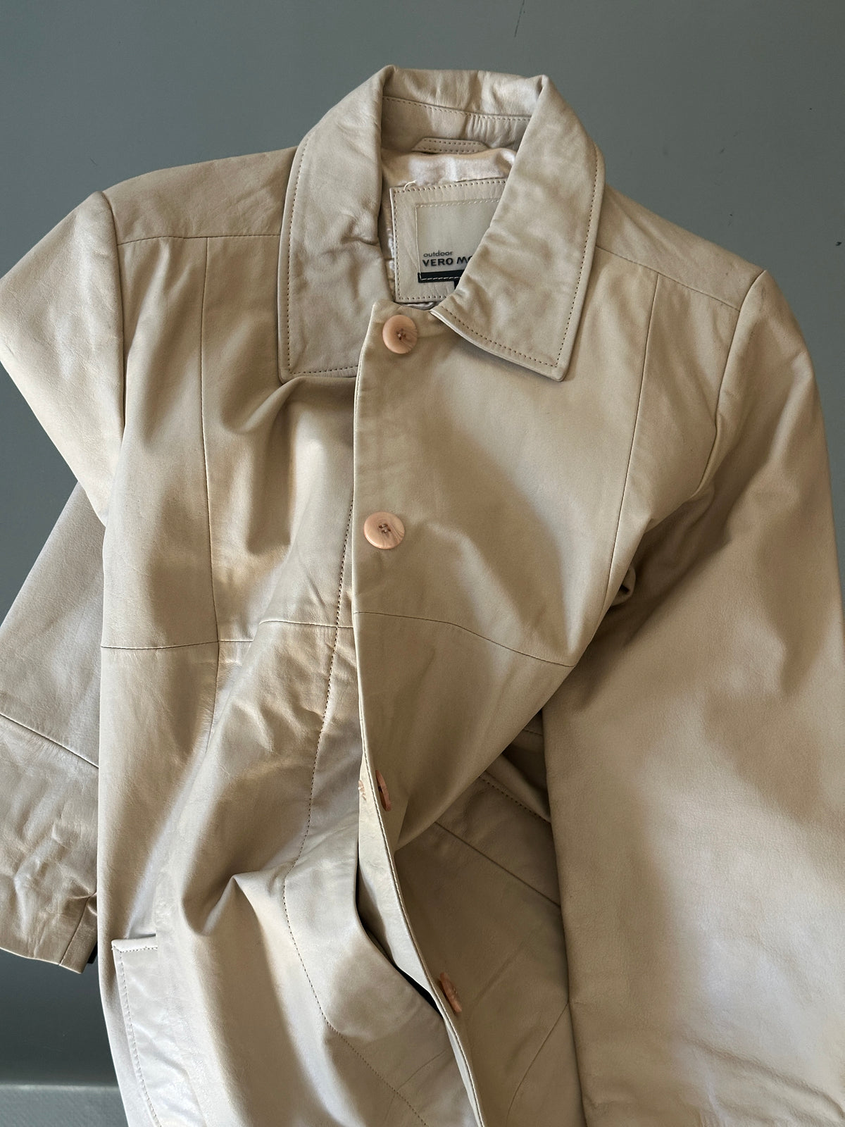 VINTAGE CLASSIC LEATHER COAT