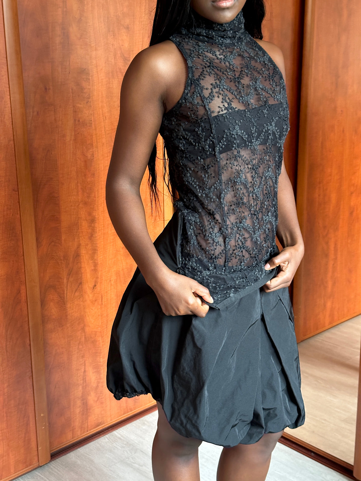 SARAH PACINI REVERSIBLE BUBBLE SKIRT