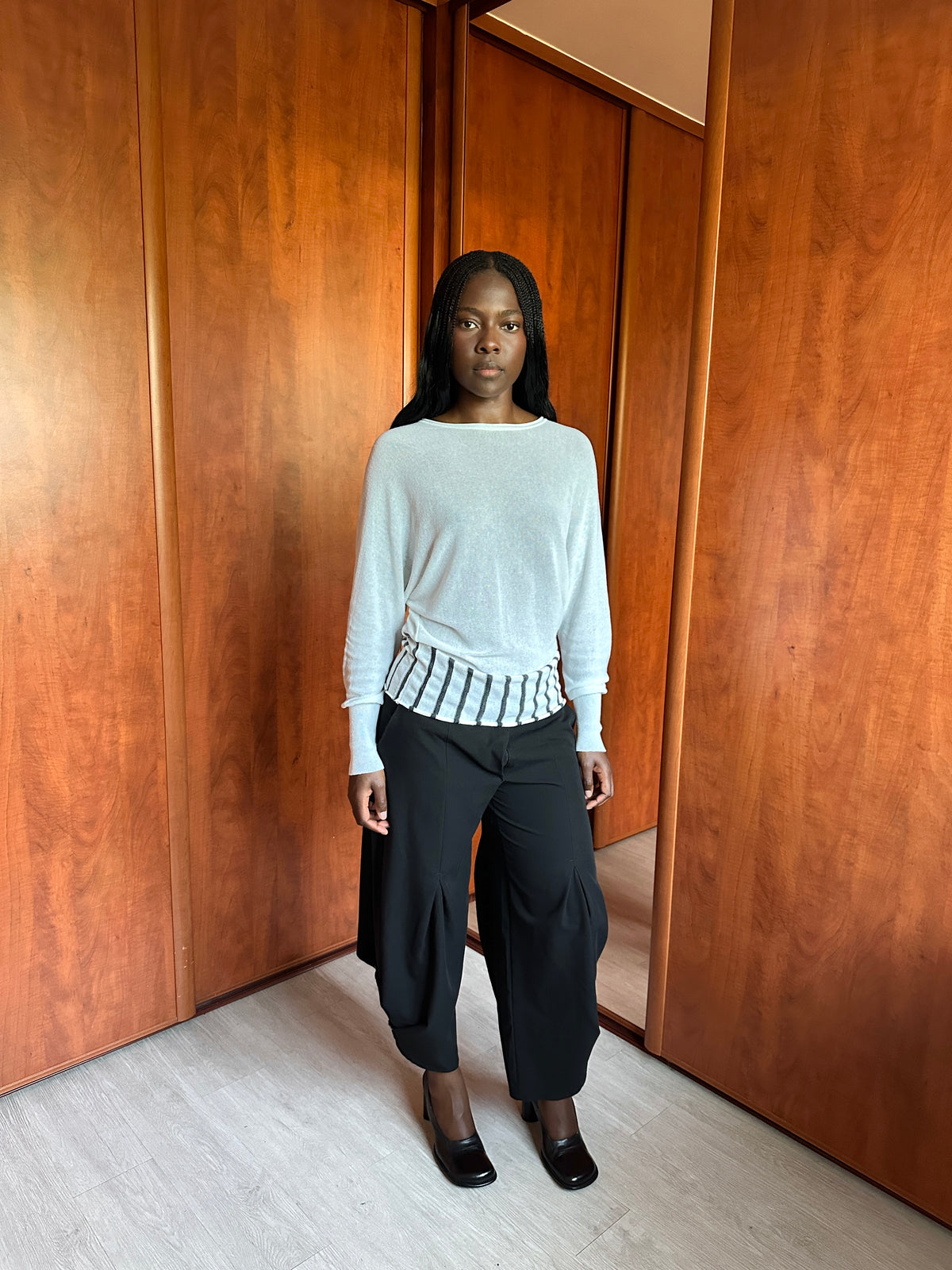 VINTAGE ASYMMETRIC BUTTONS TROUSERS