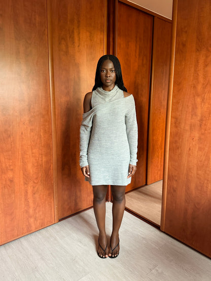 SARAH PACINI LAYERED KNIT DRESS