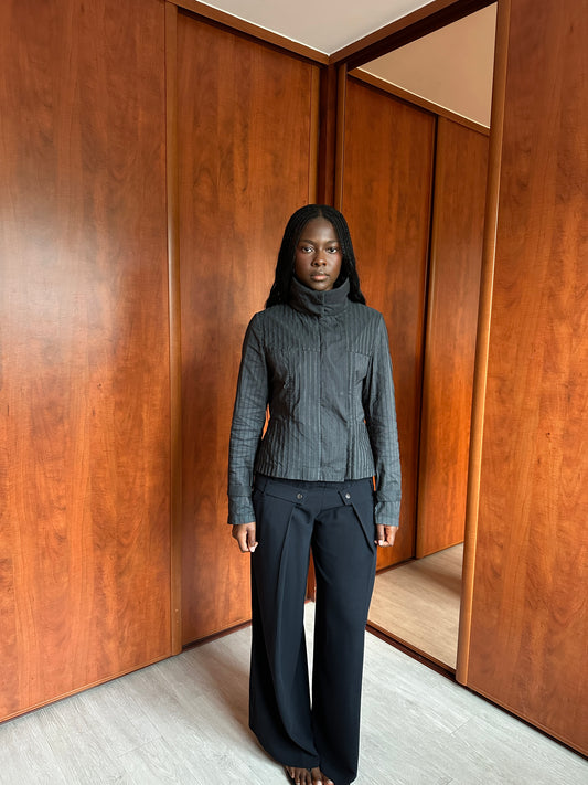 SARAH PACINI HIGH NECK JACKET